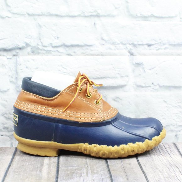 LL BEAN Low Top Hunting Rain Duck Boots Size 7 - Picture 2 of 10